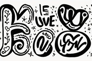 i love you sign on american sign language tattoo idea