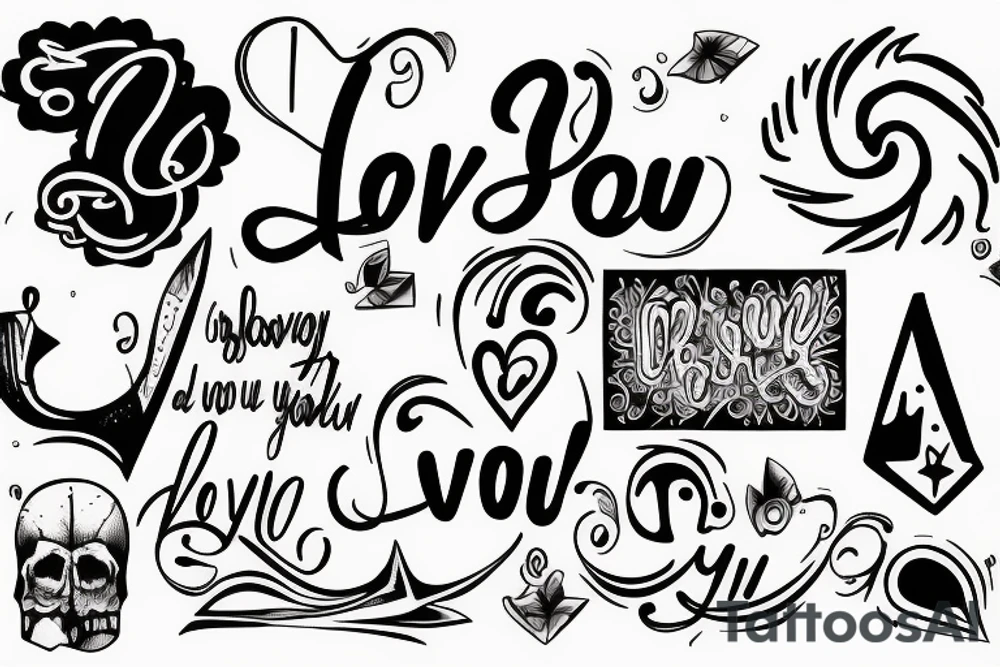 i love you sign on american sign language tattoo idea