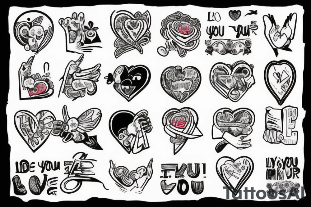 deaf-mute gesture I LOVE YOU tattoo idea