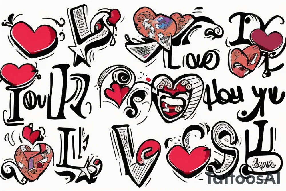 gesture I LOVE YOU tattoo idea