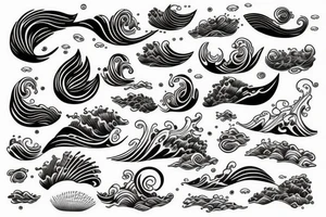 ocean waves tattoo idea