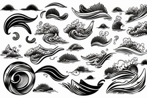 ocean waves tattoo idea