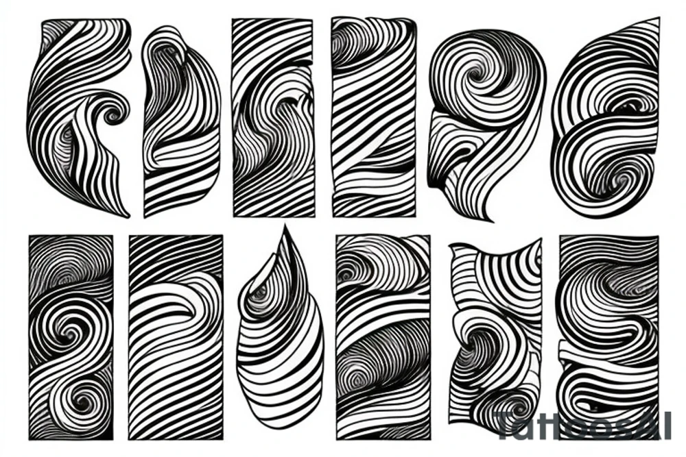 ocean waves tattoo idea