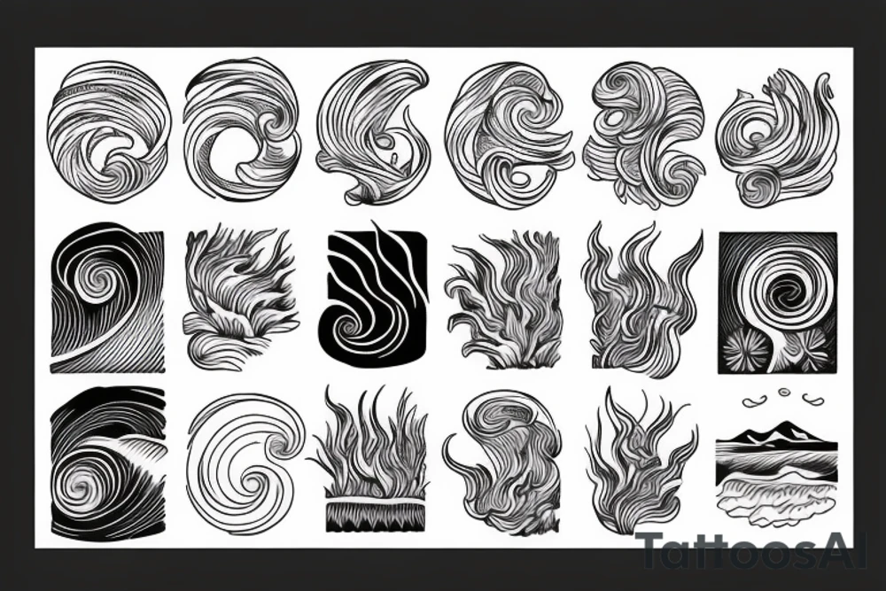 ocean waves tattoo idea