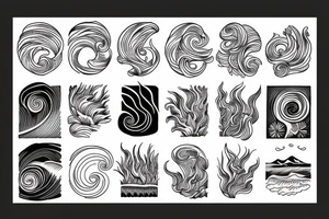 ocean waves tattoo idea