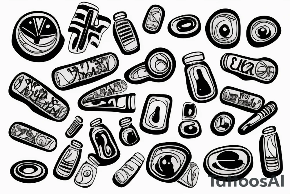 pills tattoo idea