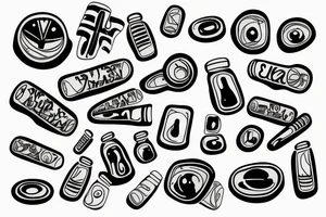 pills tattoo idea