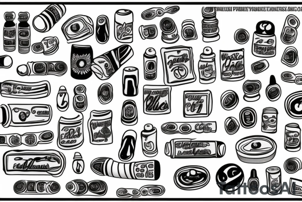 pills tattoo idea