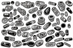 pills tattoo idea