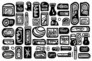 pills tattoo idea