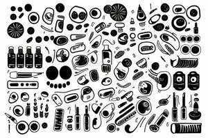 pills tattoo idea