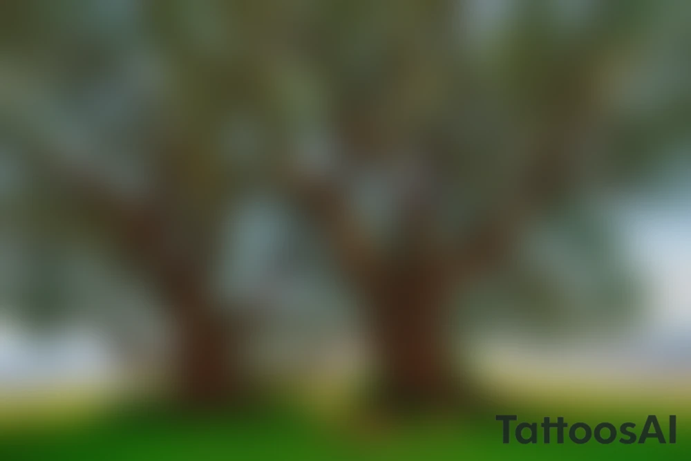 Imagine the entirety of your back being a canvas, and in the center, a large, vibrant tree extends, reaching the shoulder blades with its branches and down to your lower back with its roots. This tree symbolizes your personal growth and strength. 

The roots, thick and firm, dig into the rolling green hills of the Golan Heights, intertwining with the landscape and symbolizing your deep connection to your homeland. 

A Greco-Roman wrestling helmet, finely detailed, hangs from a sturdy branch on the upper right side of the tree, signifying your achievements in wrestling and the military. In the leafy canopy of the tree, subtly integrate the pattern of a frisbee, representing your love for the sea and freedom.

Carved into the bark of the tree on the left side, near where your heart would be, are two small but significant symbols: a knife and a tiny spark. These are to symbolize your significant relationships with Chris and Or. 

Etched into the base of the tree is a small, humble house. This is to symbolize your dream of providing a dream home for your mother.

The Russian and Israeli flags are subtly incorporated into the tree's design, intertwining with the bark and leaves, symbolizing your migration journey from Russia to Israel.

Lastly, beneath the tree, at the bottom center of your back, place the silhouette of an open book. Gold coins are scattered on the ground around it, symbolizing your interest in finance and your life motto "everything is possible." 

You can take this description to a professional tattoo artist who can create a sketch based on these details. Remember that the final design can be adjusted according to your preferences and the artist's creative input. tattoo idea