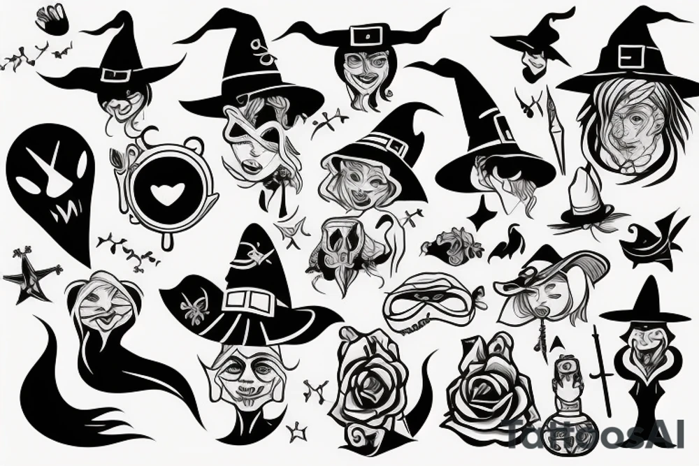 witch tattoo idea