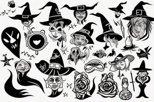 witch tattoo idea