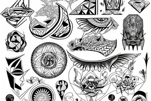 Fine lines tattoo idea
