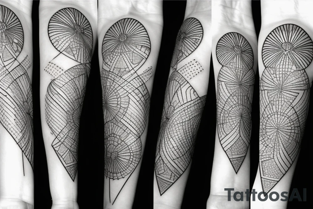 crystals with lavender tattoo idea