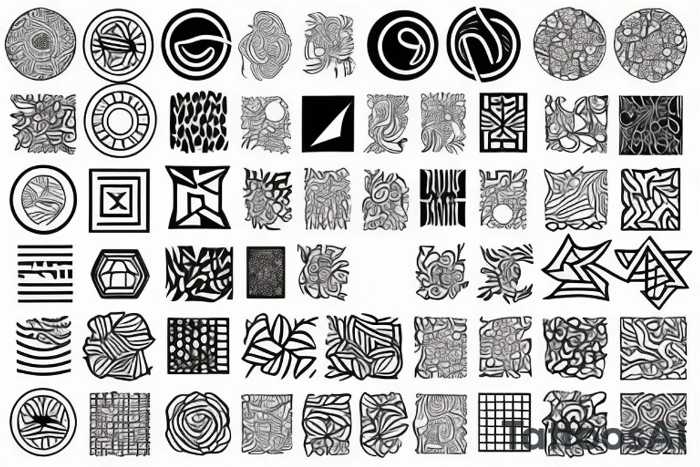 Patterns tattoo idea