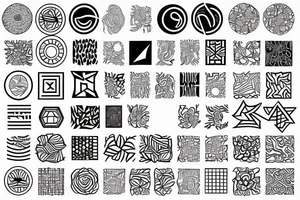 Patterns tattoo idea
