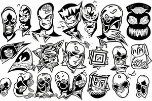 Flash sheet tattoo idea