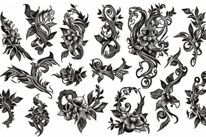 pillar with vine surrounding it tattoo idea