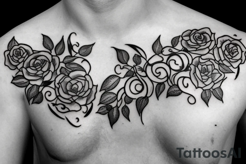 pillar with vine surrounding it tattoo idea