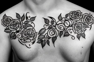 pillar with vine surrounding it tattoo idea