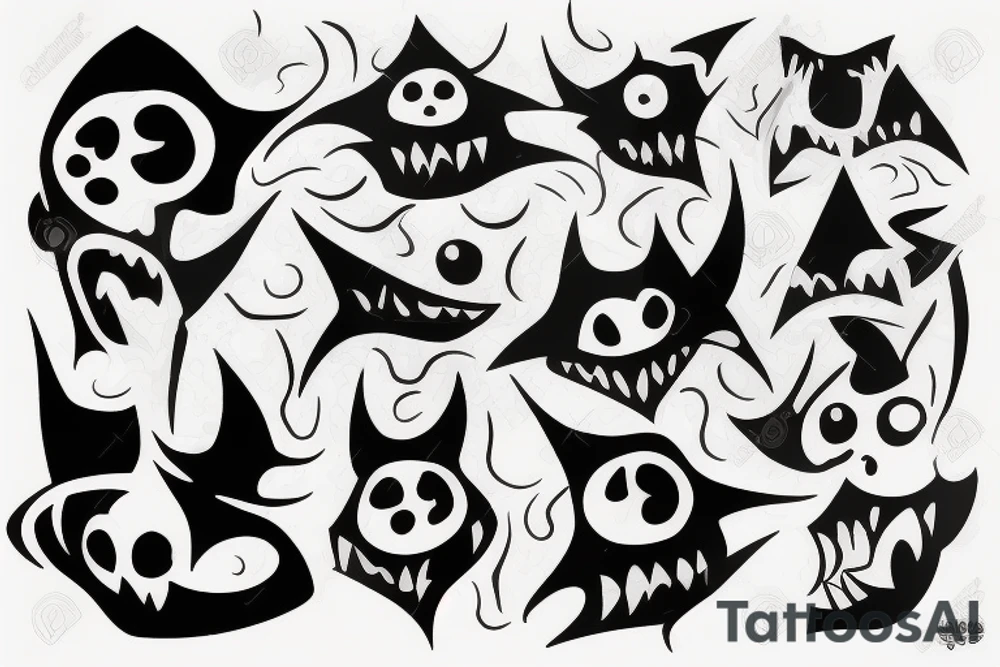 gengar tattoo idea