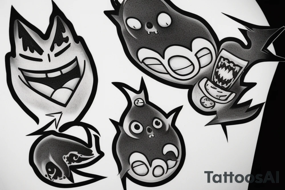 gengar tattoo idea