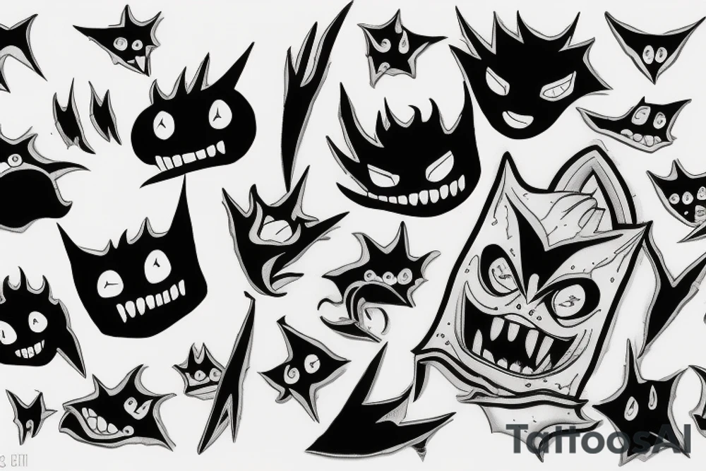 gengar tattoo idea