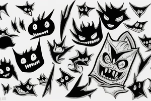 gengar tattoo idea