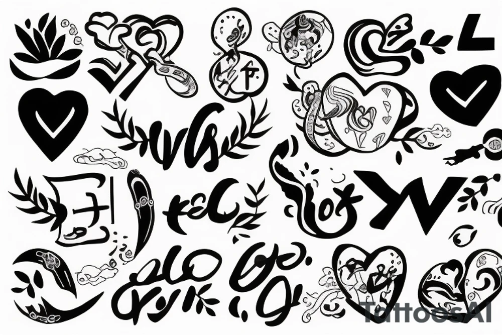 strength growth love tattoo idea
