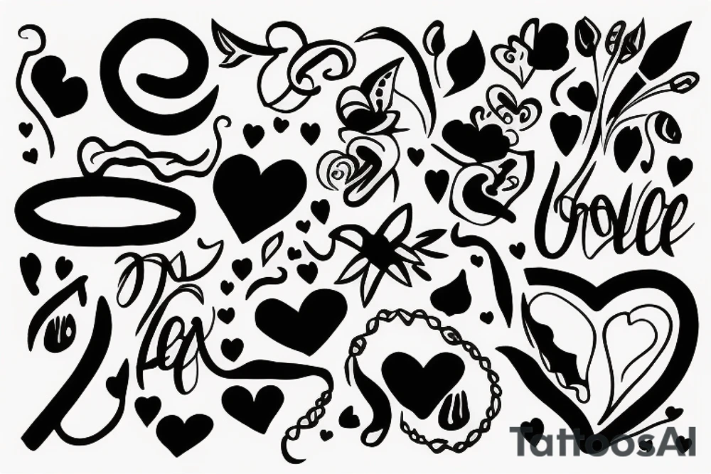 strength growth love tattoo idea