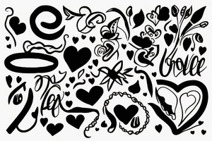 strength growth love tattoo idea