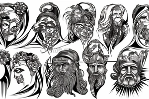 Sculpture of Moses tattoo idea