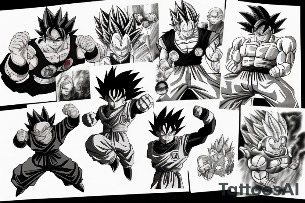 dragon ball z tattoo idea