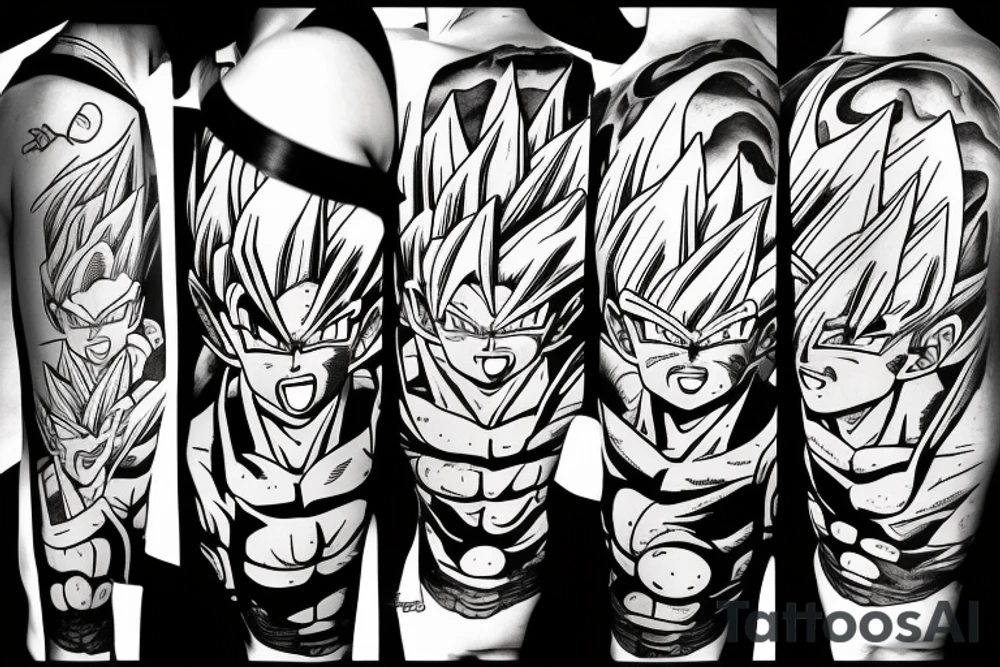 dragon ball z tattoo idea