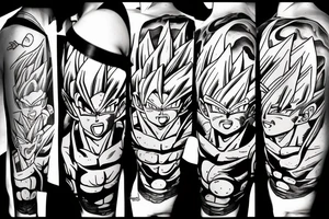 dragon ball z tattoo idea