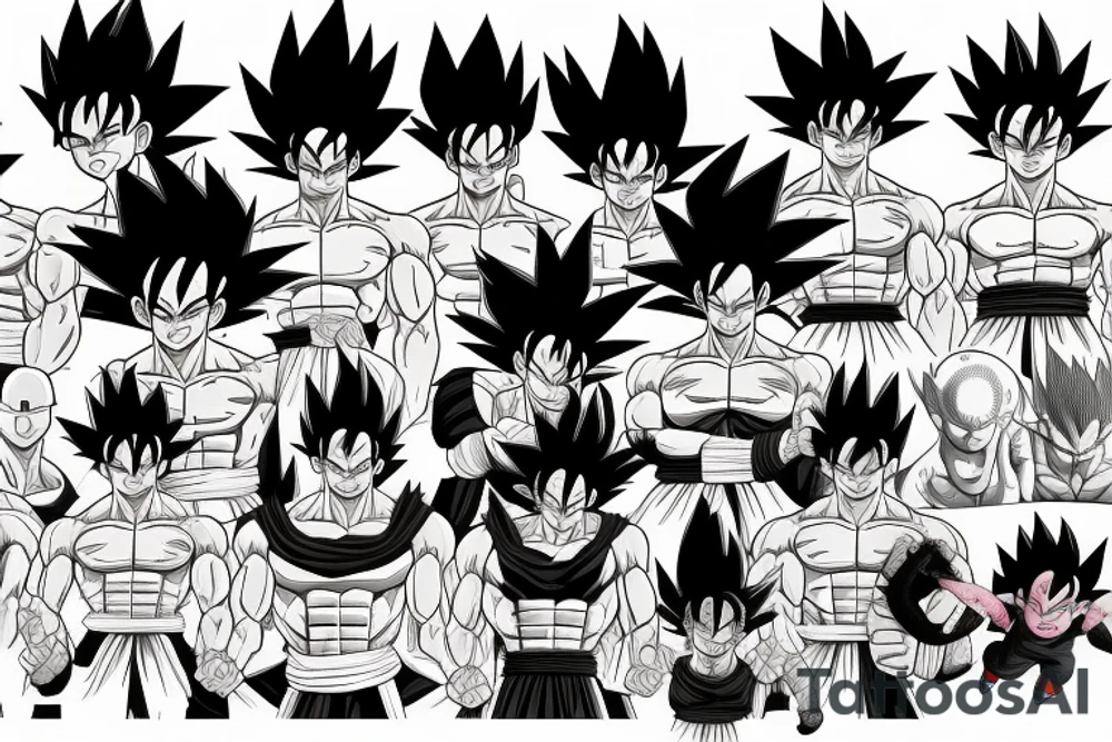 dragon ball z tattoo idea