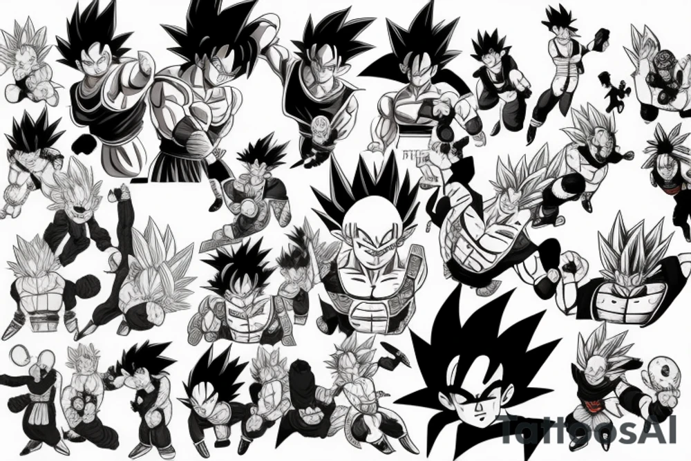 dragon ball z tattoo idea