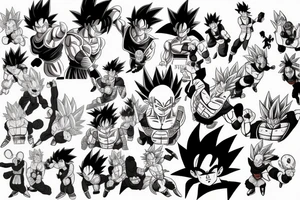 dragon ball z tattoo idea