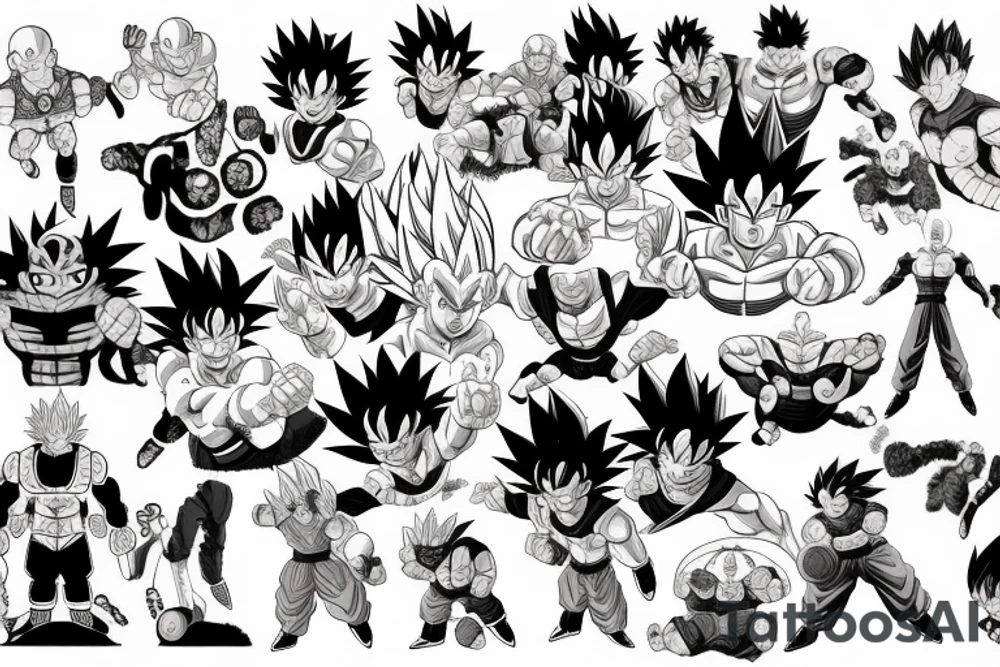 dragon ball z tattoo idea