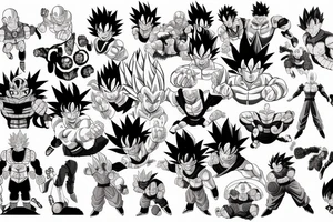 dragon ball z tattoo idea
