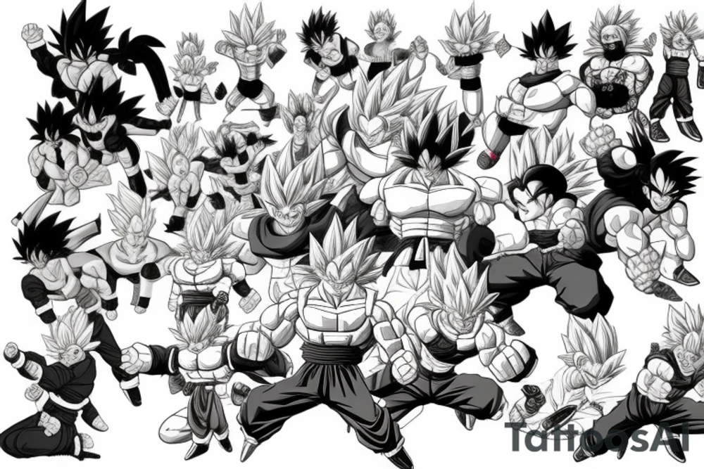 dragon ball z tattoo idea