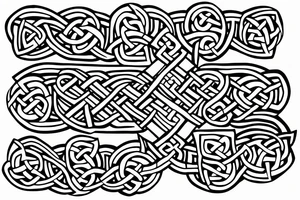 Celtic knot made of fighter jets tattoo idea