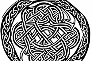 celtic knot incorporating a fighter jet tattoo idea