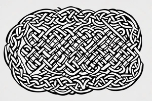 jet celtic knots letter X tattoo idea