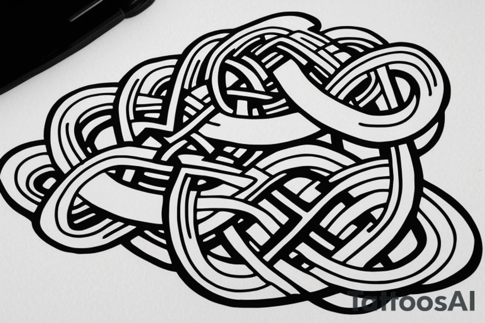 airplane celtic knots letter X tattoo idea