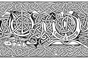 airplane celtic knots letter X tattoo idea