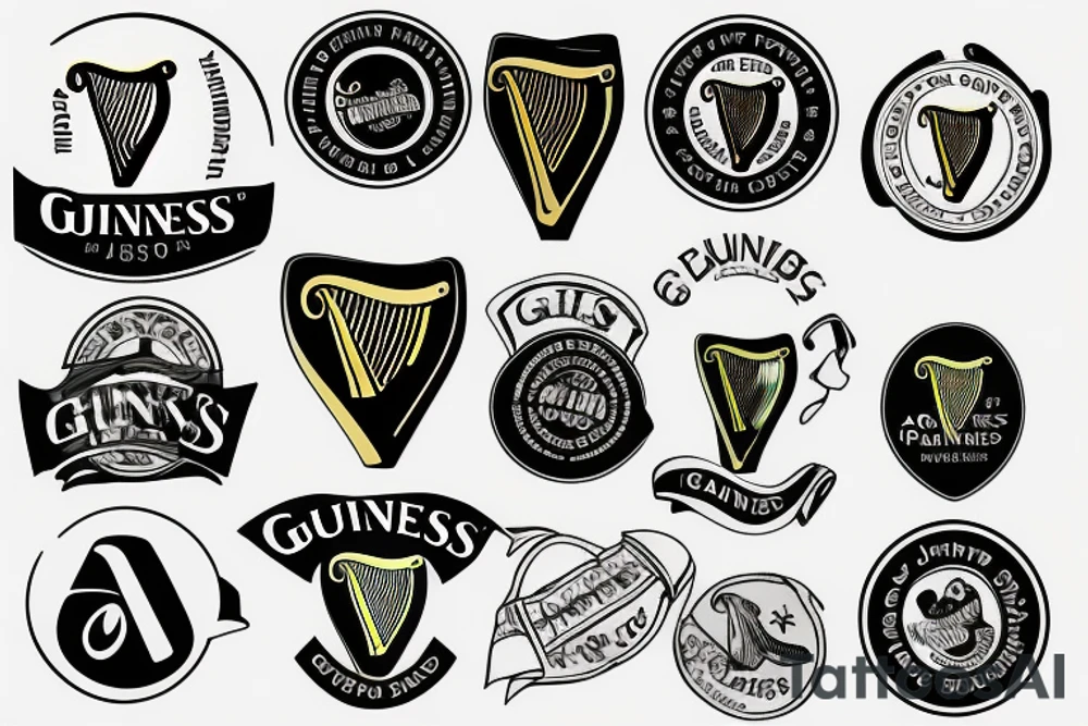 Guinness logo bomber airplane tattoo idea