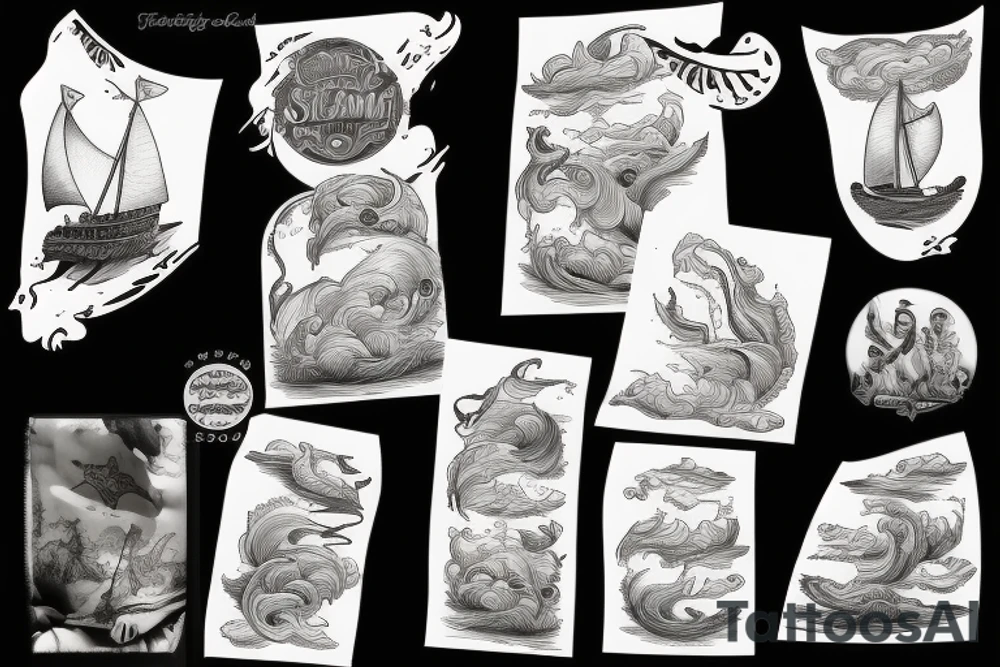 The storm on the sea of galilee tattoo idea